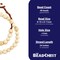 The Bead Chest Naga Conch Shell Beads - Full Strand of Genuine Natural Ocean Seashell Beads from Nepal (Round 10mm, Vintage)